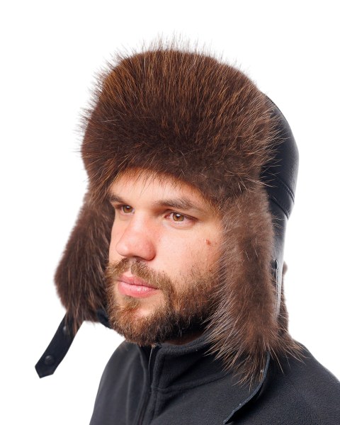 Мужская ушанка из бобра Arctic Nobleman
