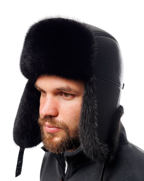 Мужская ушанка из норки Mink Guard 2.0