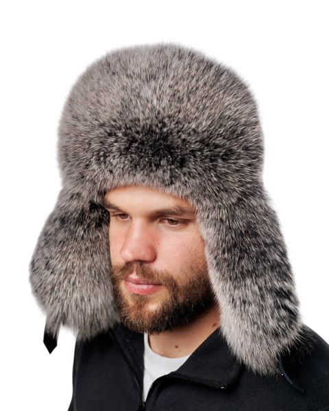 Мужская ушанка из песца Northerner