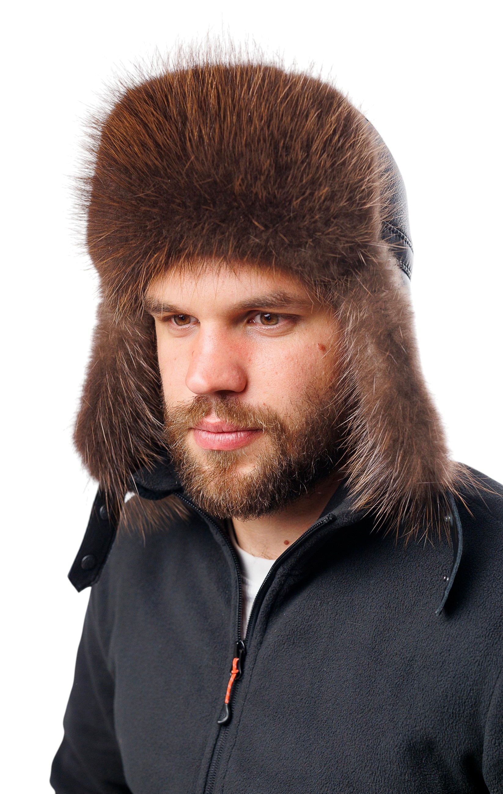 Мужская ушанка из бобра Arctic Nobleman