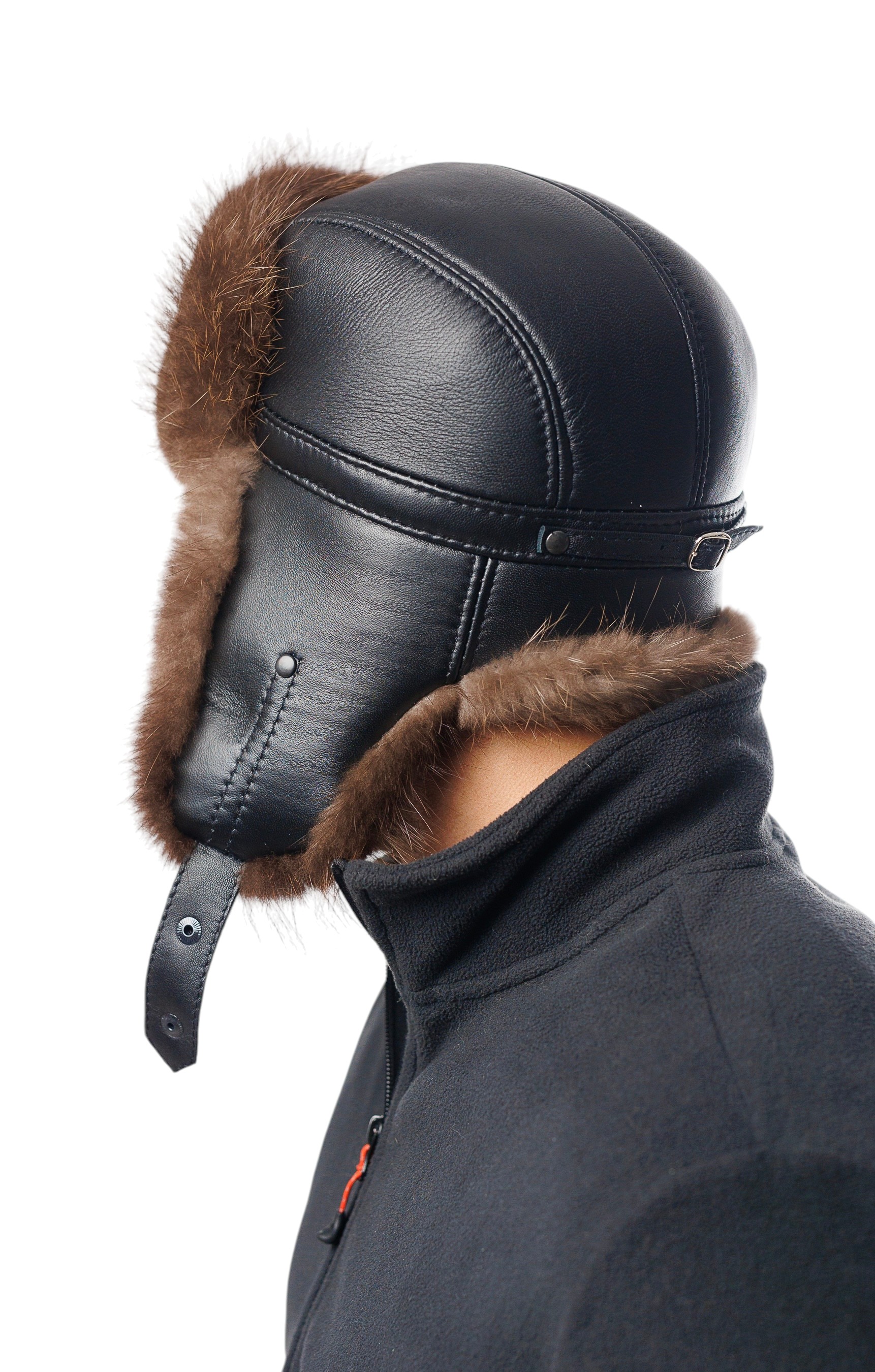 Мужская ушанка из бобра Arctic Nobleman