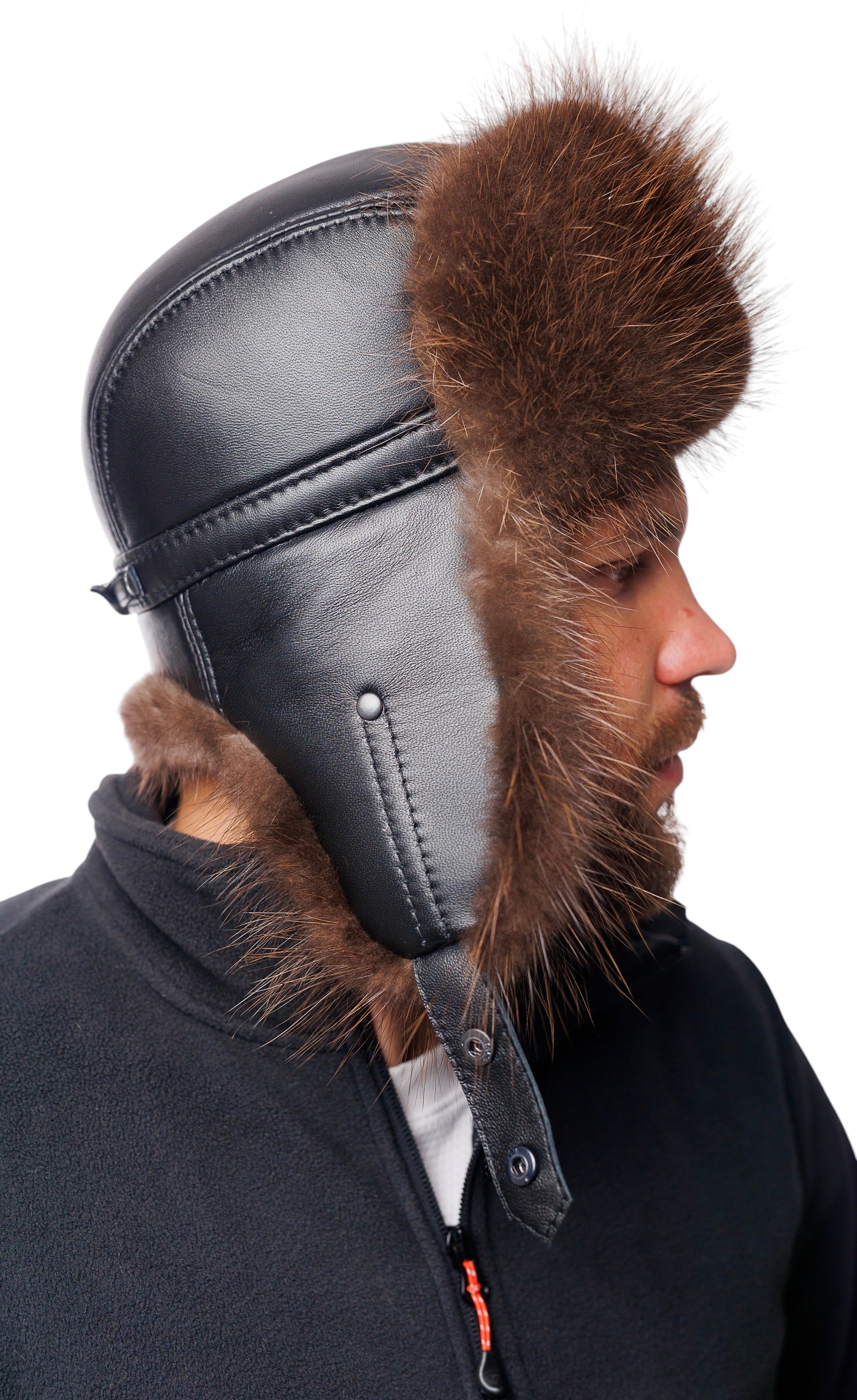 Мужская ушанка из бобра Arctic Nobleman