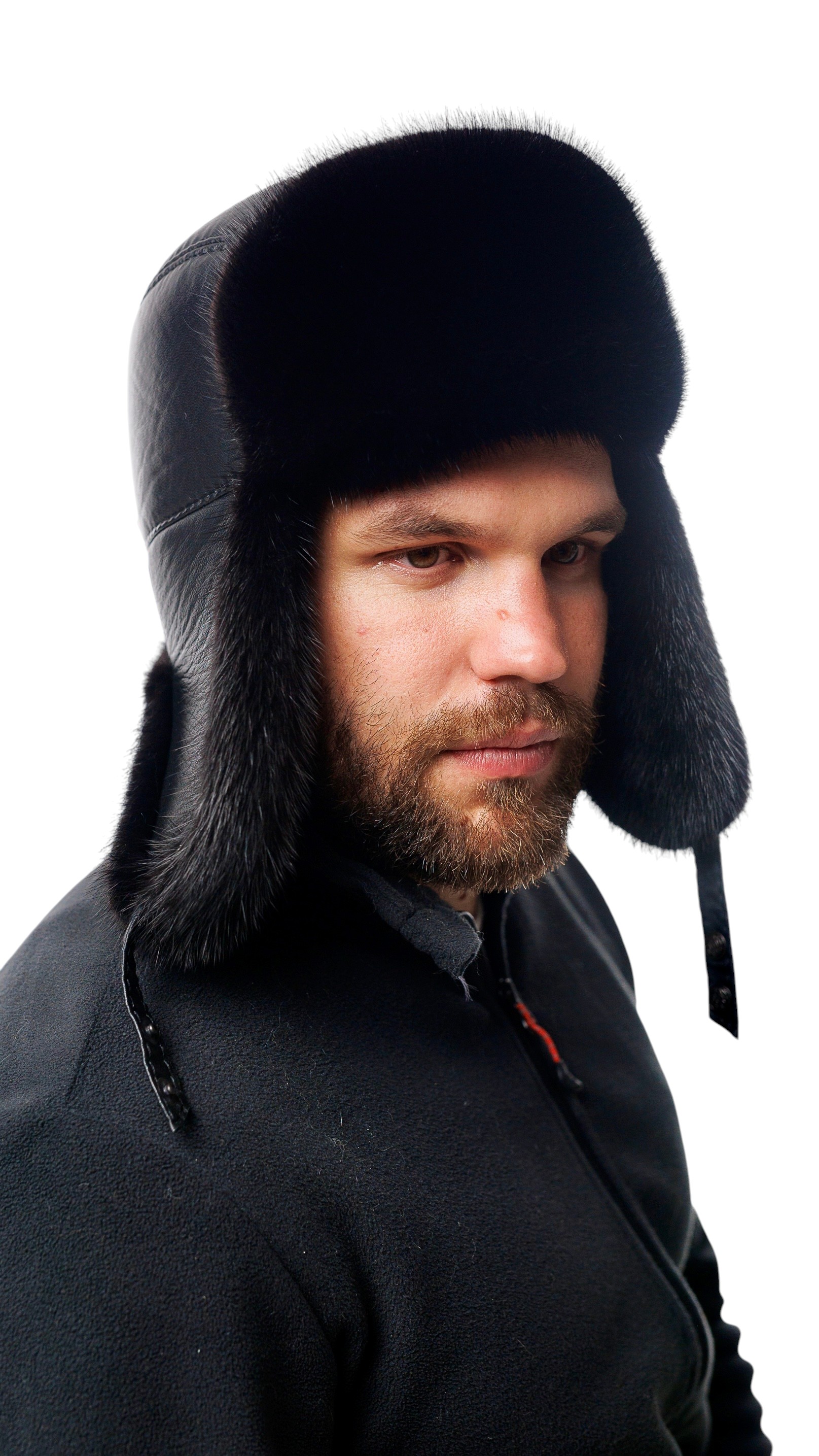 Мужская ушанка из норки Mink Guard 2.0